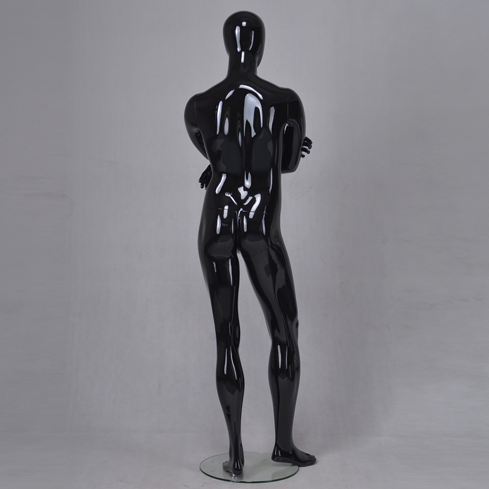 YB-6 Black clothing display male dummy full body fiberglass male mannequin