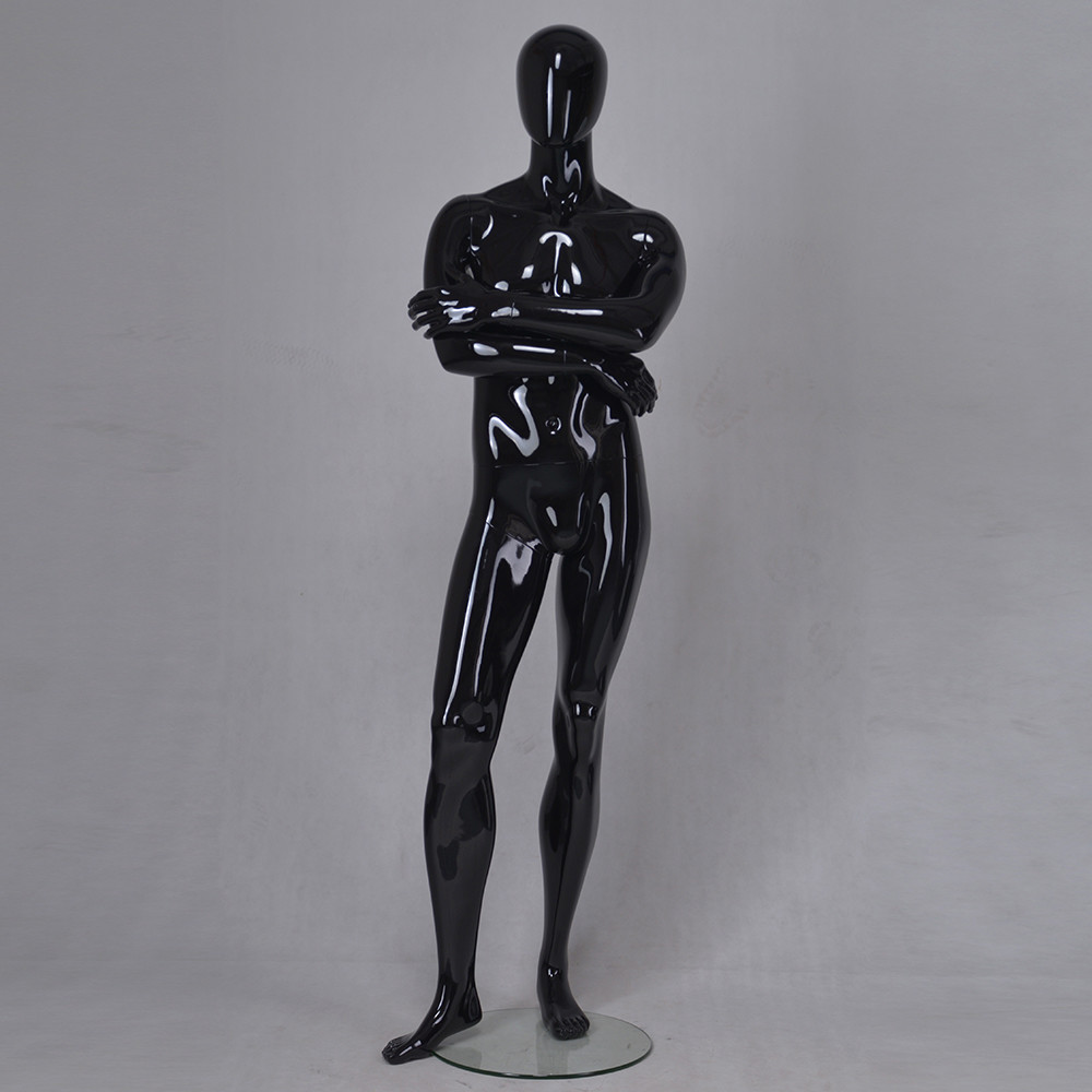 YB-6 Black clothing display male dummy full body fiberglass male mannequin