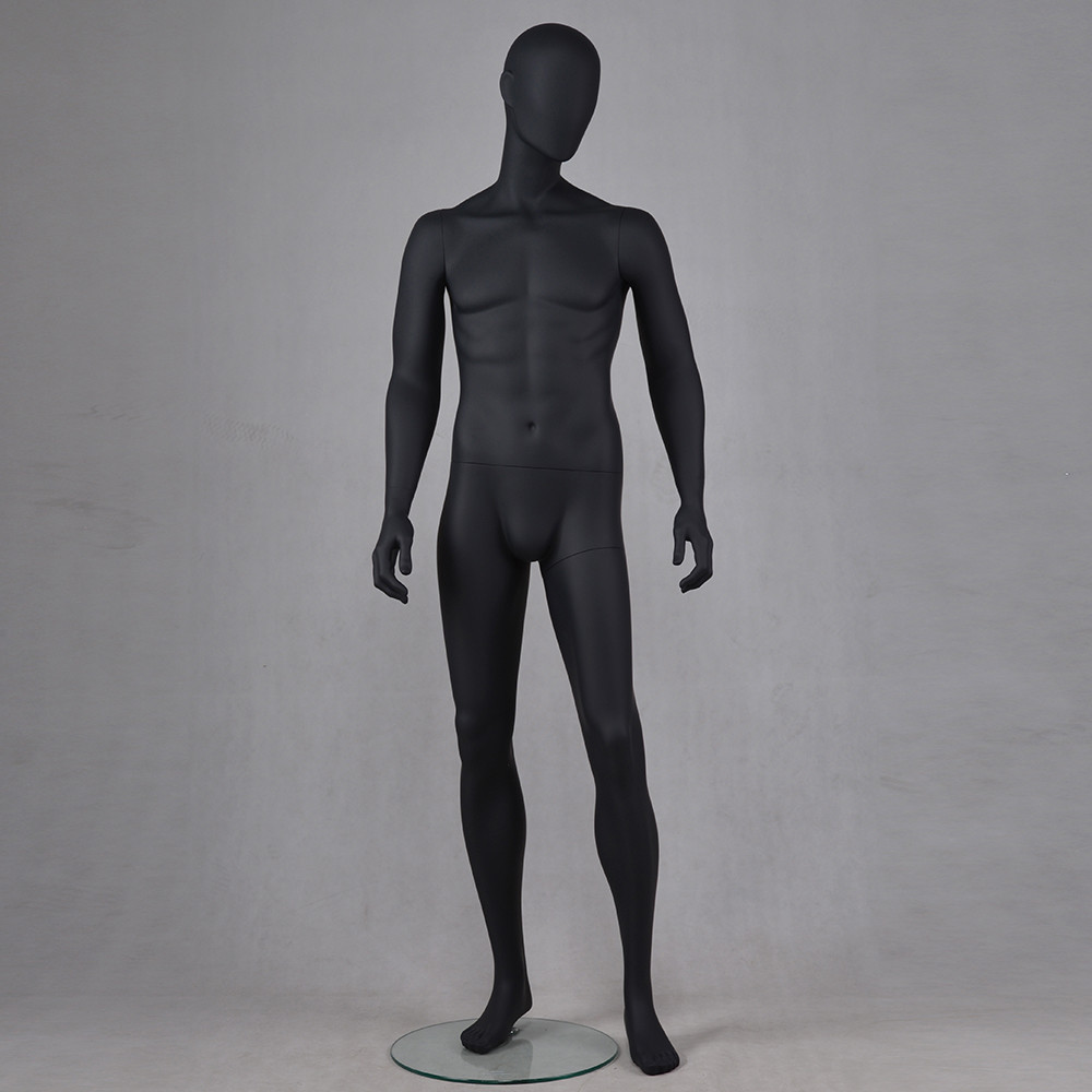 YB-5 High fashion hot sale black color male standing mannequin