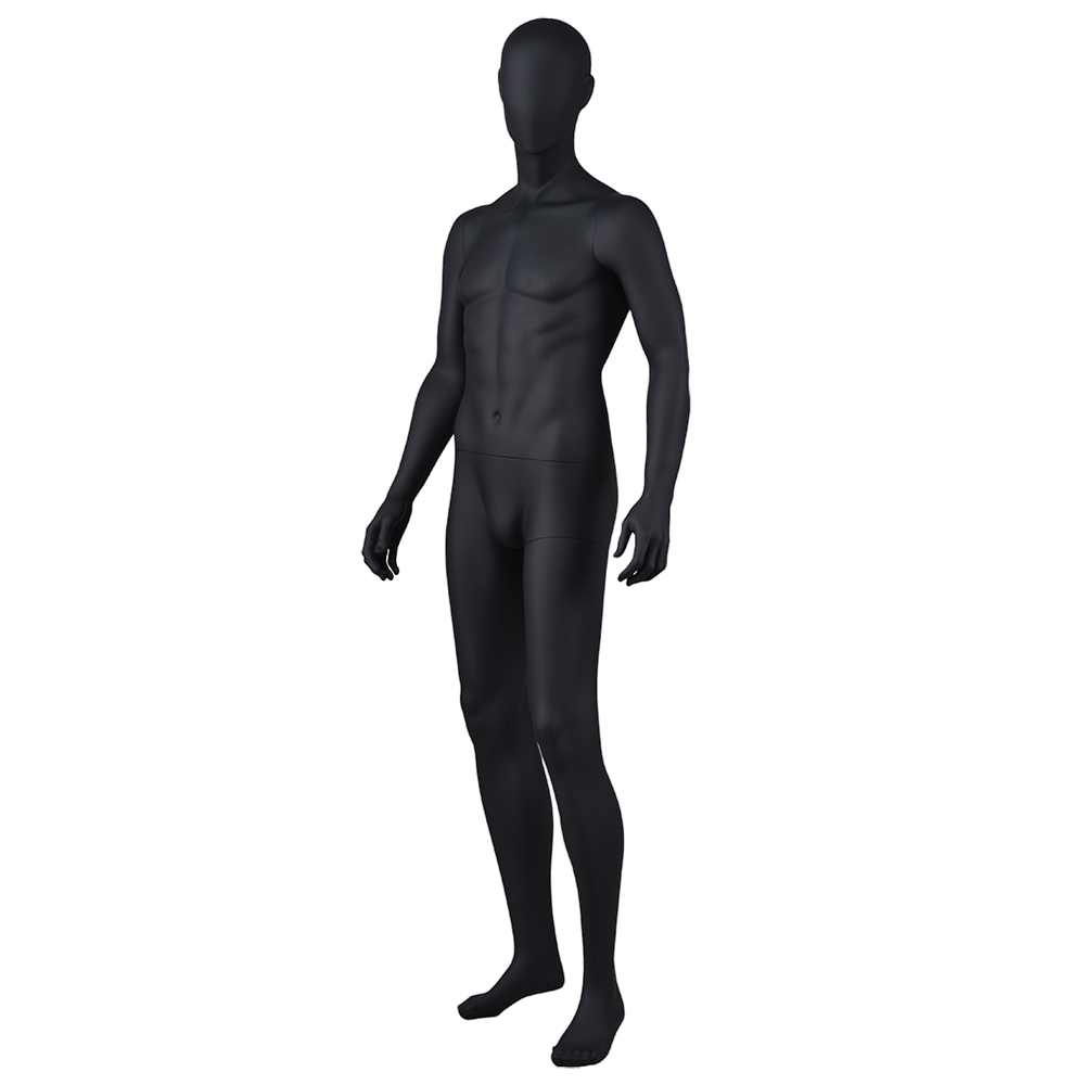 YB-5 High fashion hot sale black color male standing mannequin