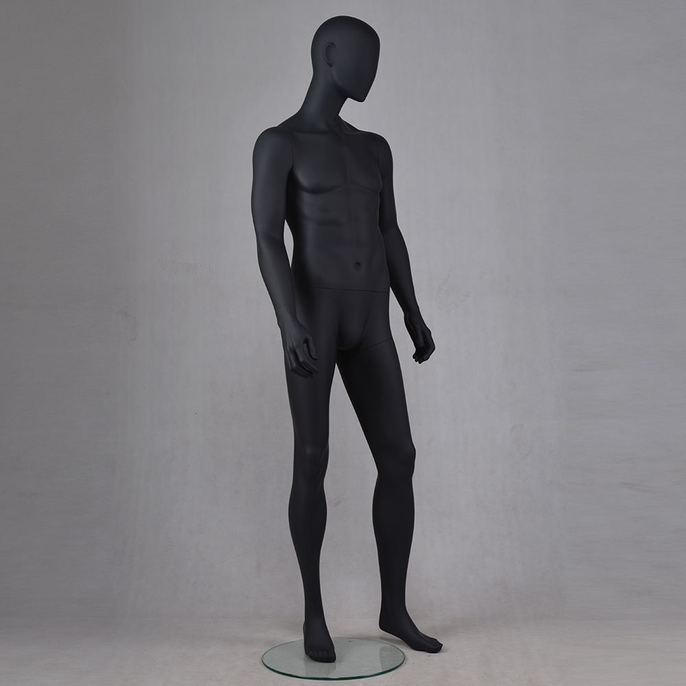 YB-5 High fashion hot sale black color male standing mannequin