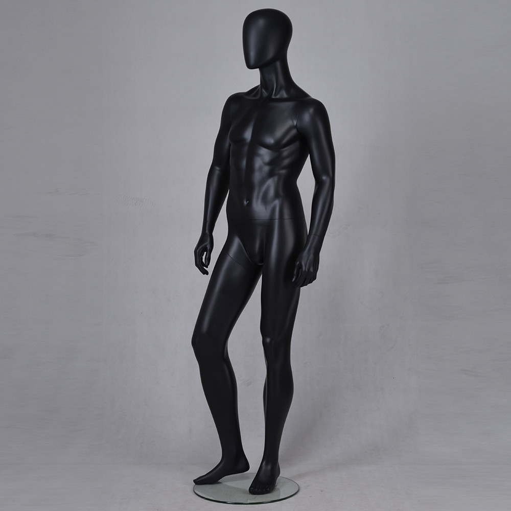 YB-1 Black abstract mannequin full body male mannequin customization