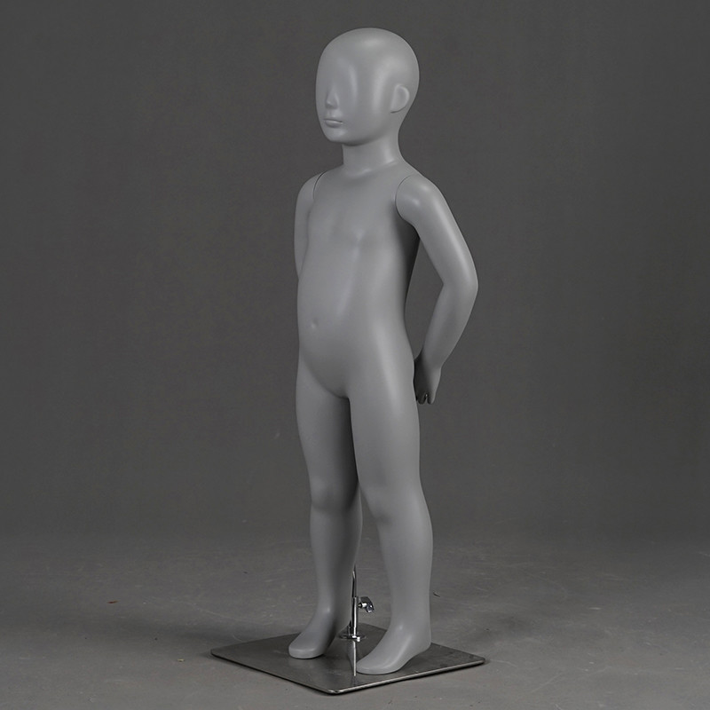PRM-2 Wholsale fiberglass mannequin abstract grey color child mannequins
