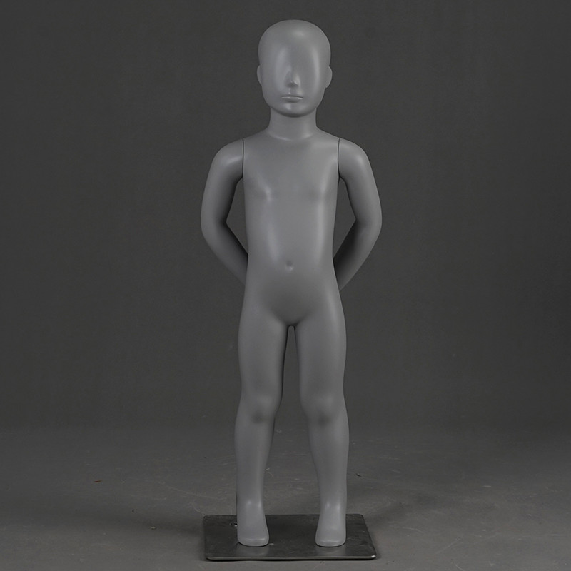 PRM-2 Wholsale fiberglass mannequin abstract grey color child mannequins
