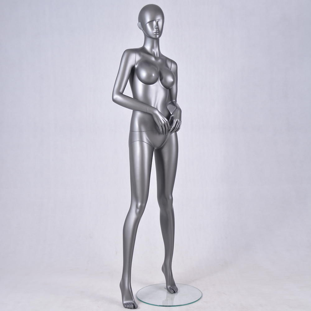 AFF-SRU-A Standing full body black female mannequin realistic women mannequin for display