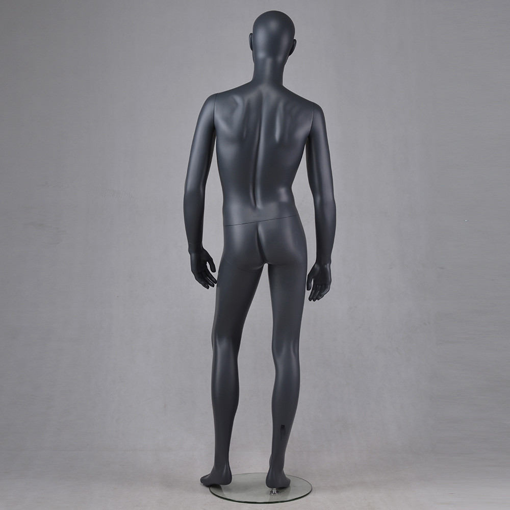 M-2201-AH Matte black male mannequin full body muscle mannequin men for business suit display
