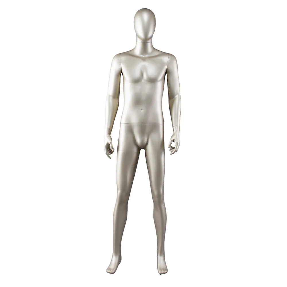 AEM-4 Full body gold male abstract mannequin for window display