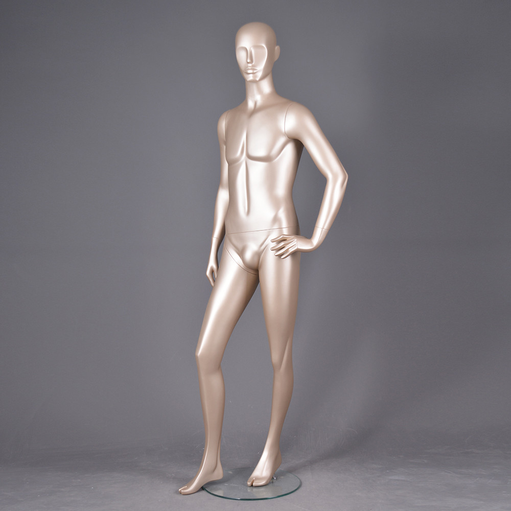7079A Mature men full body mannequin glod color mannequins male for display