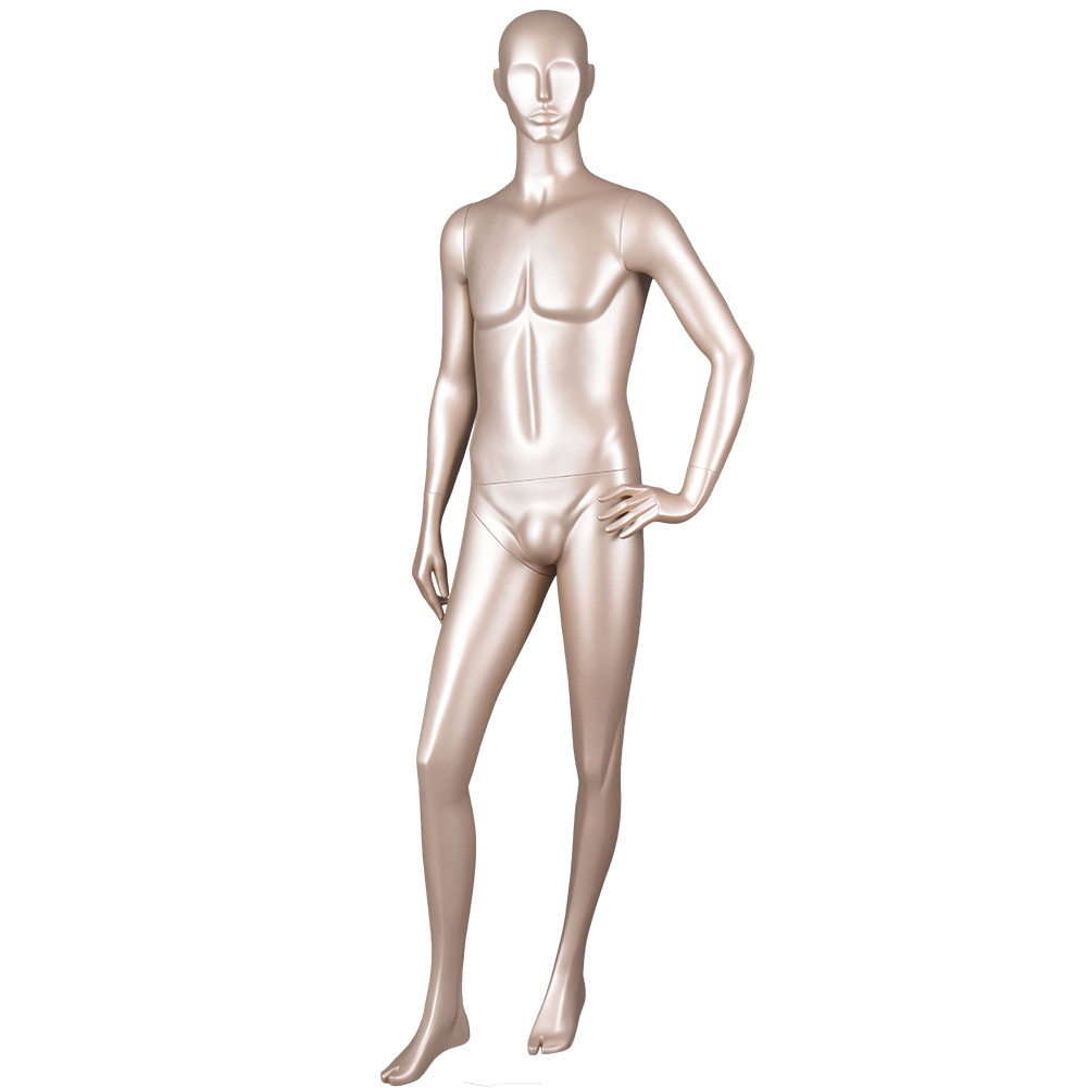 7079A Mature men full body mannequin glod color mannequins male for display
