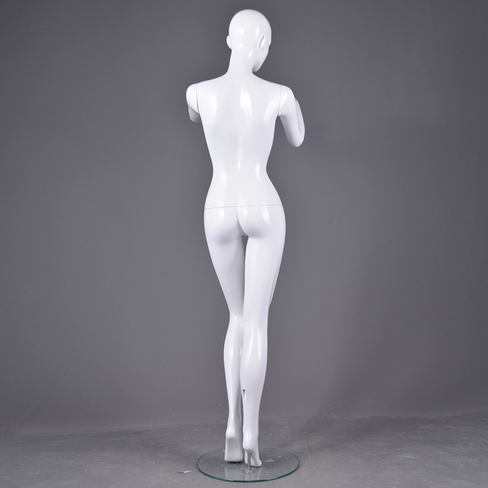RNF-4 Glossy white color female full mannequin sexy female window display dummy mannequin