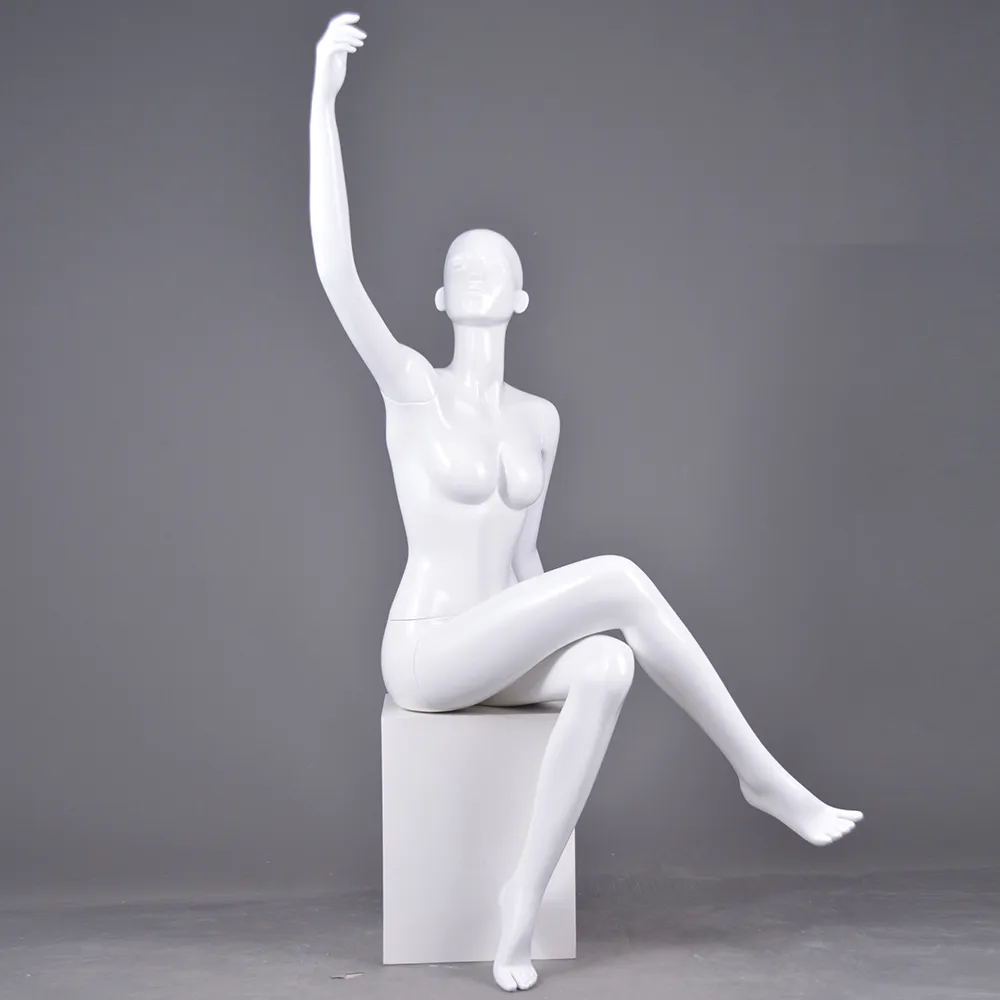 RNF-5 Sitting female realistic mannequins used female underwear dummy