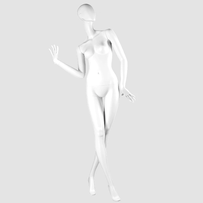 ELF-7 Sexy lifelike full body female mannequins matte white fiberglass lady mannequin for sale