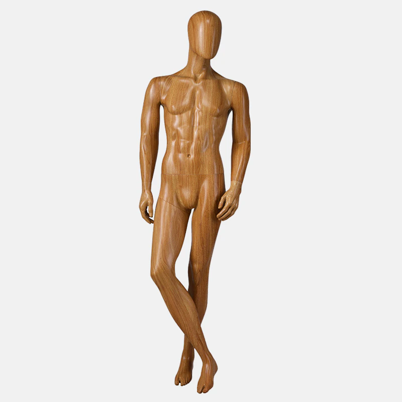 MPM-1 Life size dummy male cloth mannequin wooden color transferprinting male mannequin