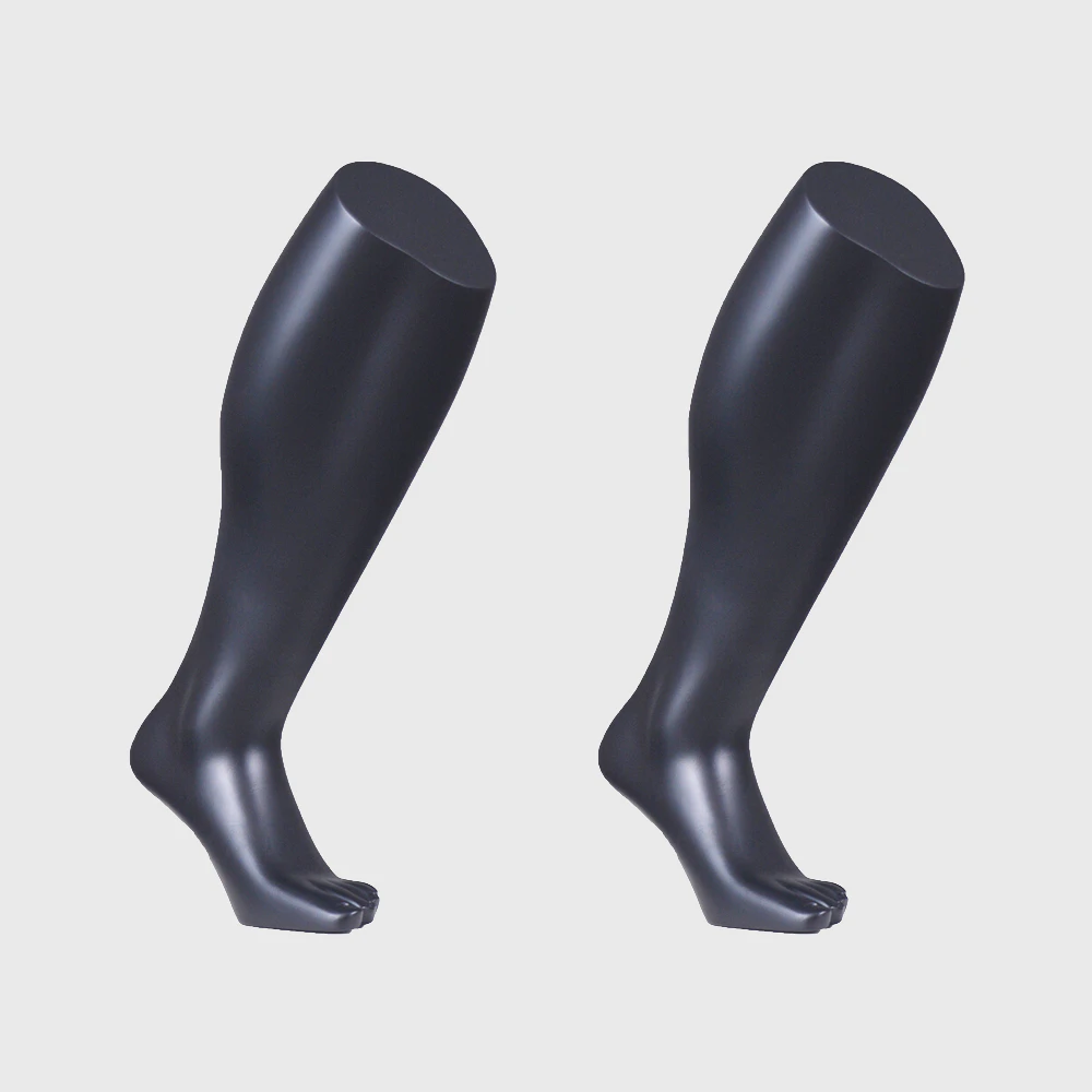Black sports mannequin foot male mannequin foot for socks