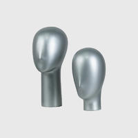 Beautiful wholesale sliver color wig mannequin heads
