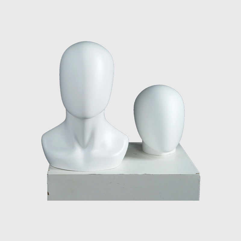 White egg head mannequin custom female and male mannequin head