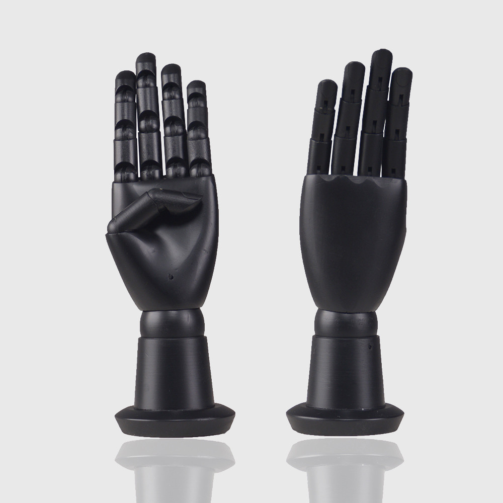Flexible mannequin hand wood articulated hand for glove