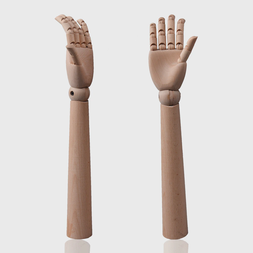 Long wooden hands mannequins adjustable mannequin hands for glove display