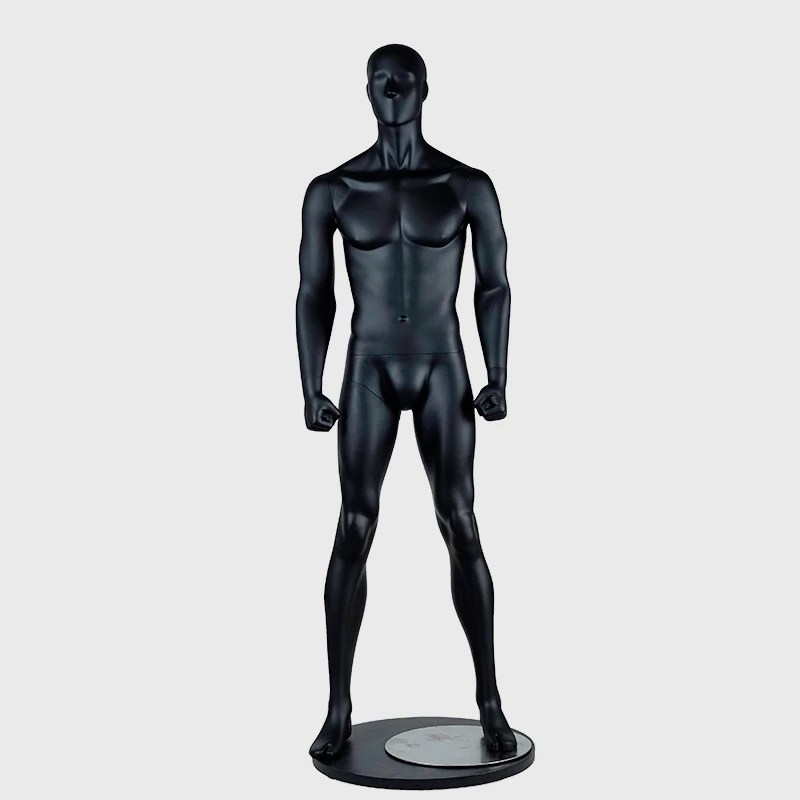 Realistic male muscle mannequin black strong musclar mannequin men