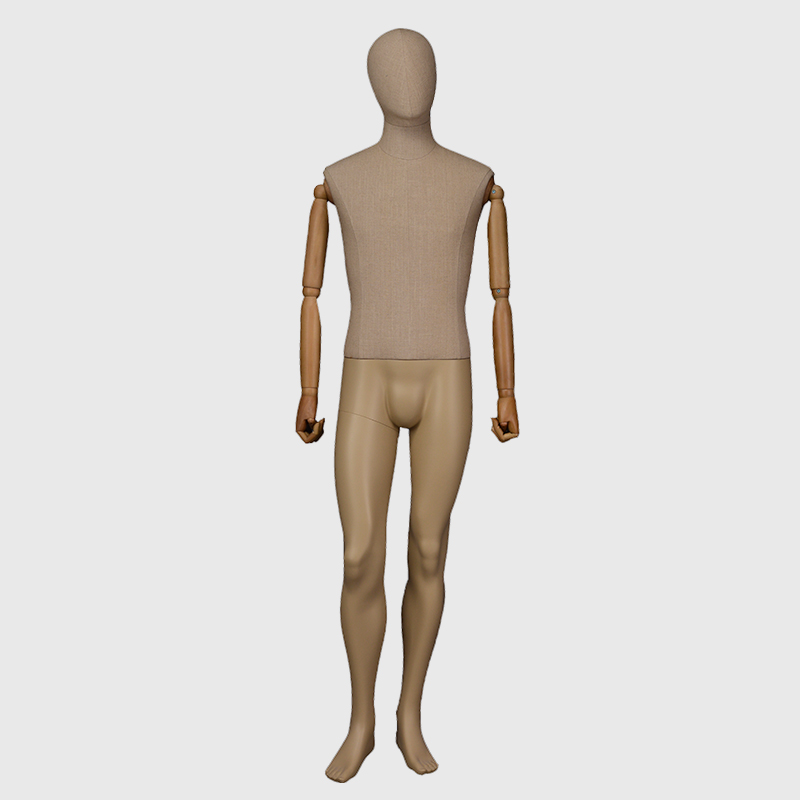 Adjustable abstract male mannequin for clothes display