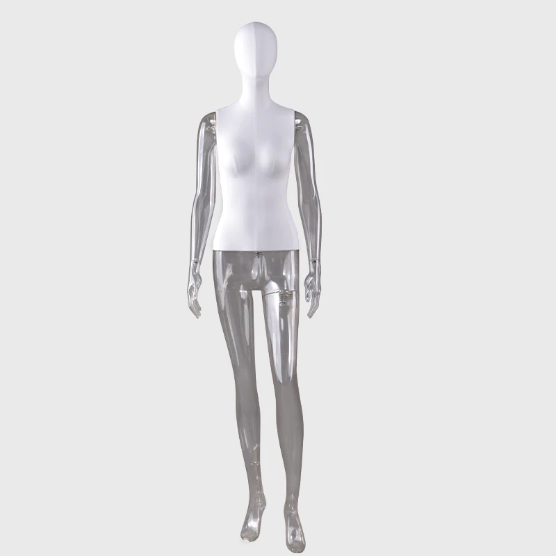 Full body transparent mannequin or manikin resin female mannequin
