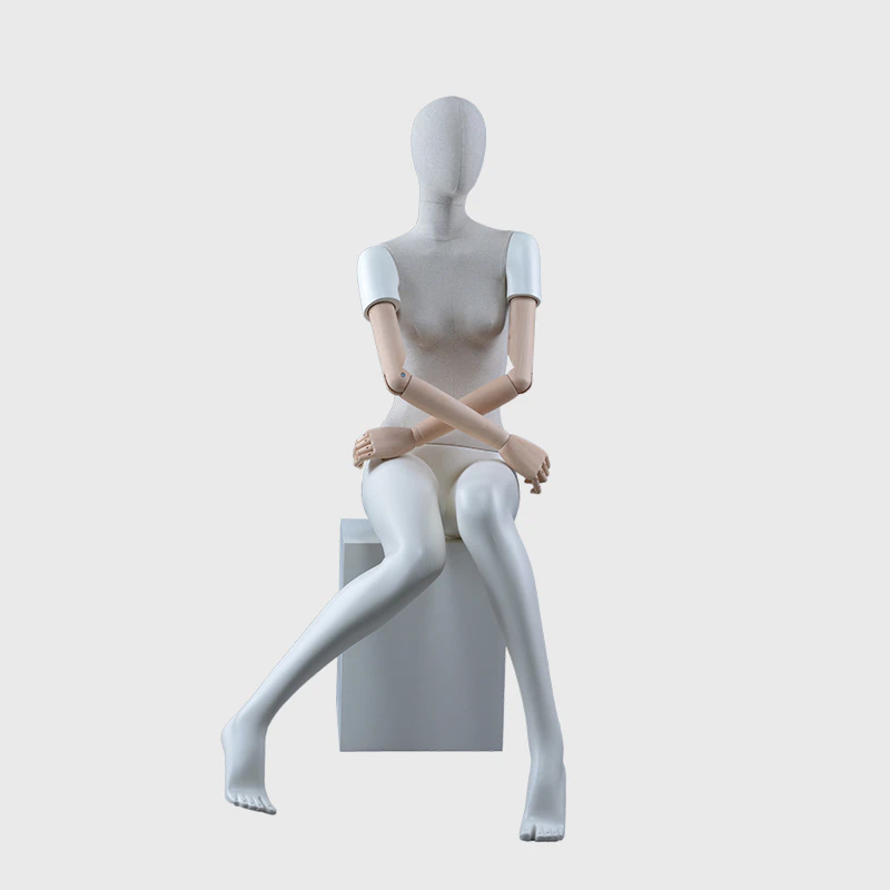Poseable mannequin dress form for pants with adjust arms mannequin