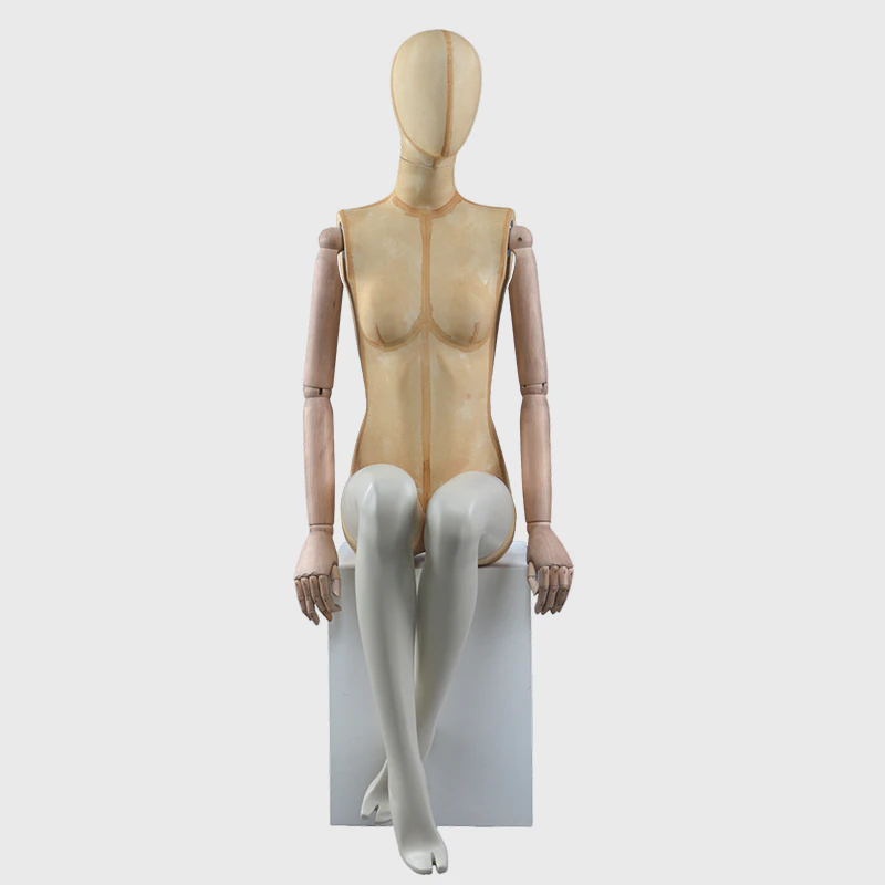 Sitting mannequin female abstract egg mannequin women for sale