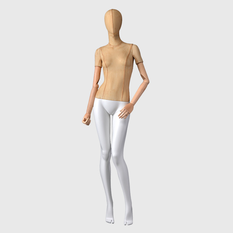 Linen full body mannequin adjustable mannequin female