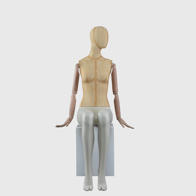 Full body mannequin dress forms women mannequin with wooden arms
