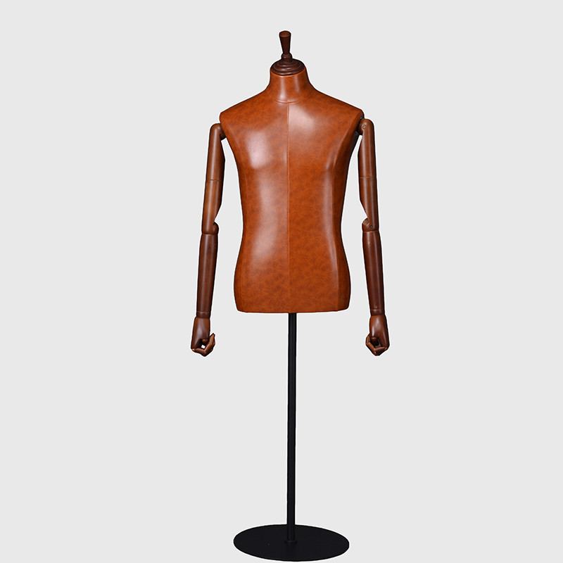 Factory custom dress form male leather mannequins