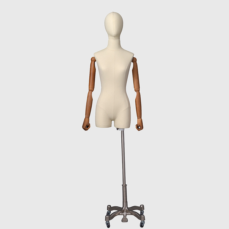 Fashion female torso form mannequins dress form with stand