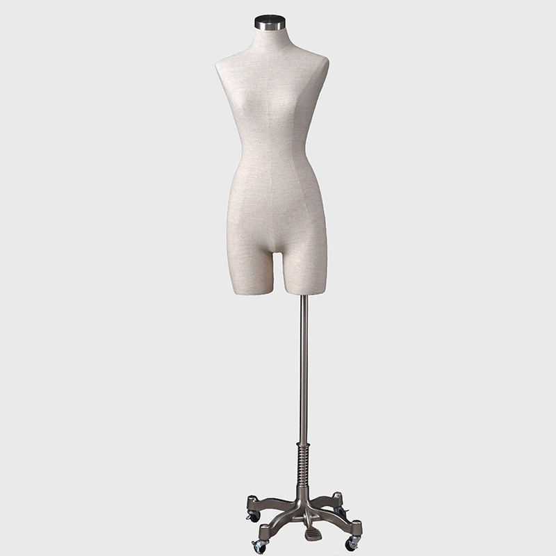 Half body form mannequin dress form display fabric mannequins for sale