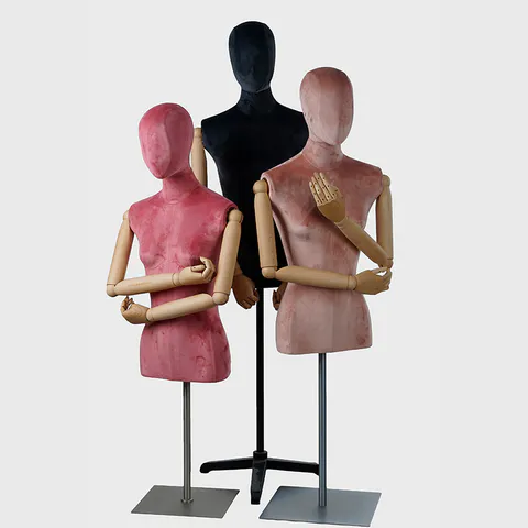 Female half body dress form mannequin