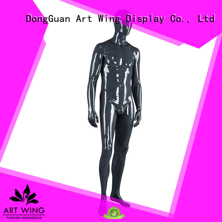 Art Wing quality glossy black mannequin from China for shop