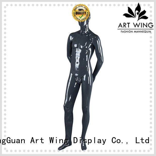 Art Wing muscle black glossy mannequin manufacturer for display